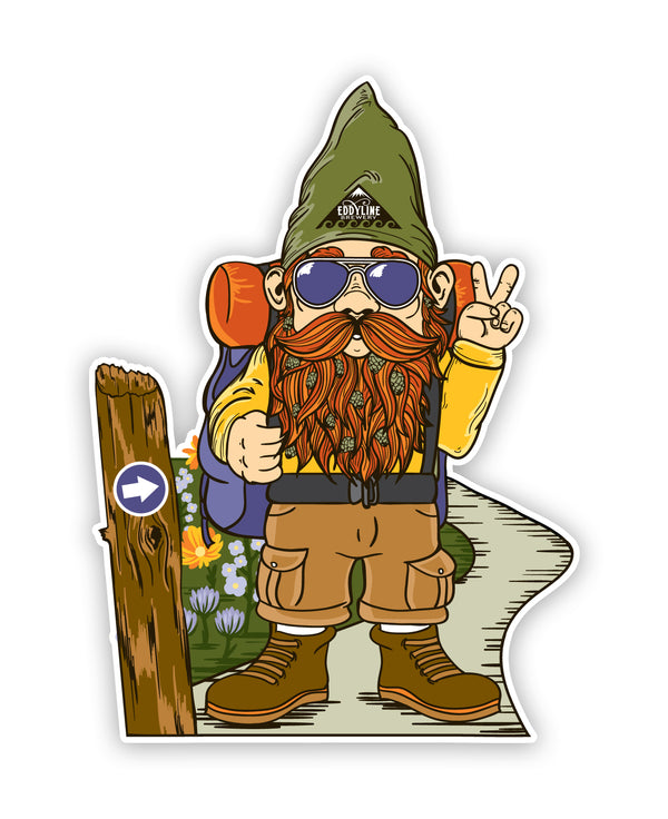 Hiking Dank Eddy Sticker