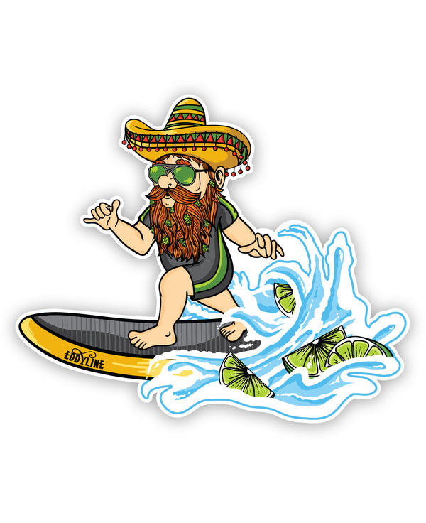 Surfing Dank Eddy Sticker